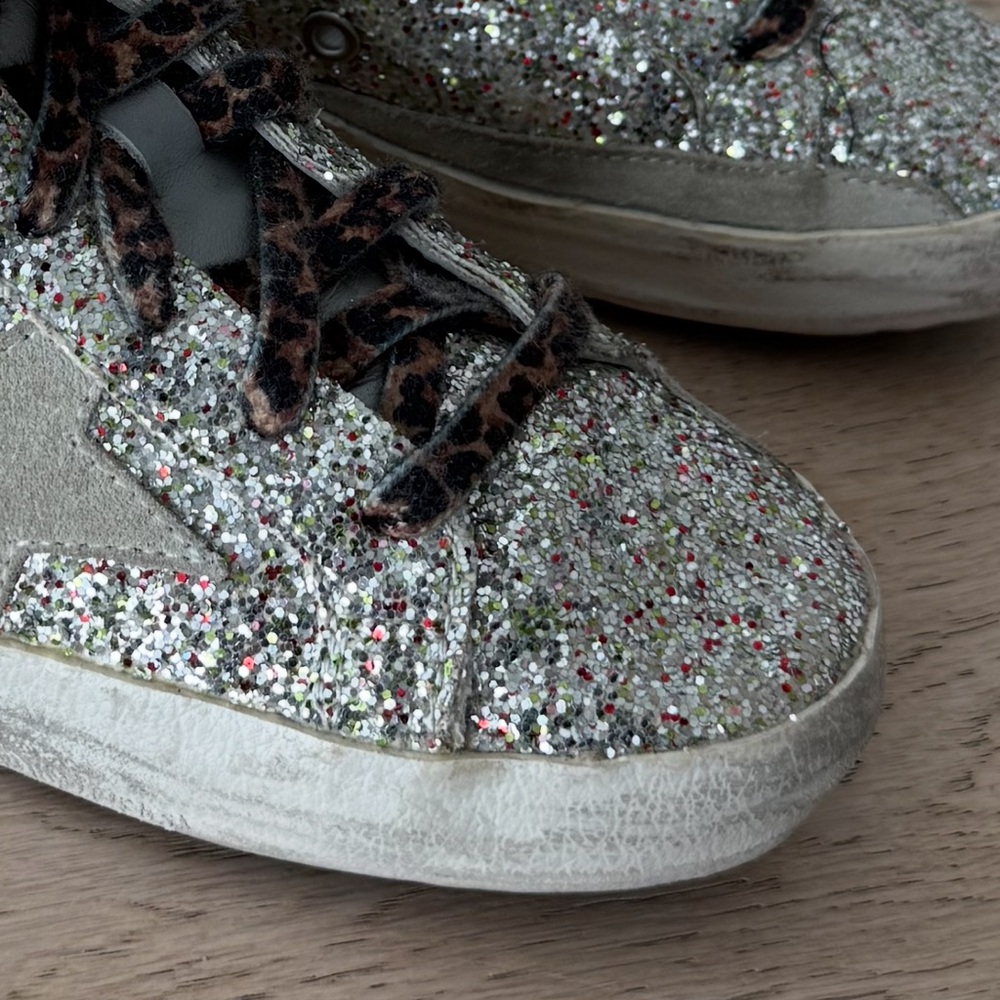 Golden Goose Superstar Low-Top Silver Glitter Sneaker 38 - Picture 11 of 11